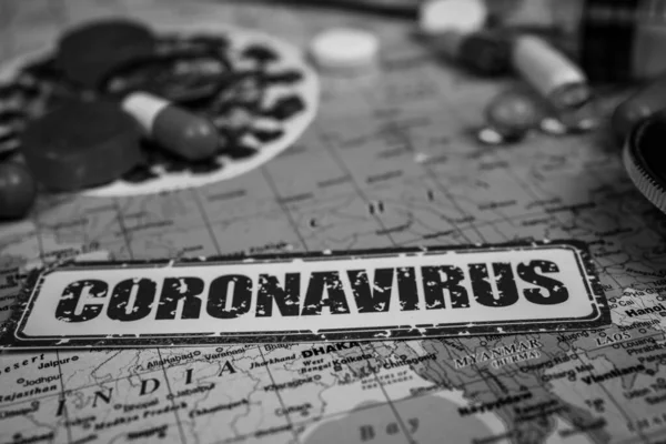 Coronavirus Μια Απειλή Από Την Κίνα Επιδημία Υγείας — Φωτογραφία Αρχείου