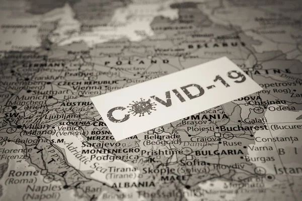 Europa Occidental Coronavirus Covid Antecedentes Cuarentena —  Fotos de Stock