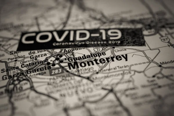 Monterrey Coronavirus Covid Carantine Background — стокове фото