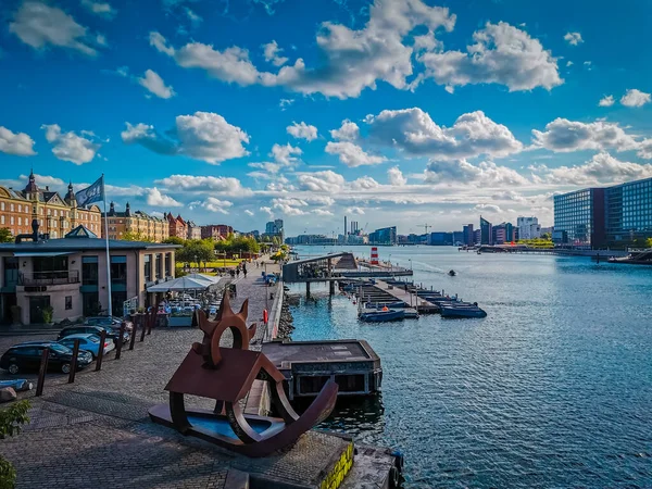 Kopenhagen Sommer Schöne Architektur Reise Hintergrund — Stockfoto