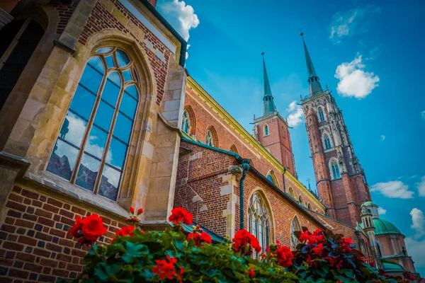 Wonderful Architecture Wroclaw Churches — Stock Photo, Image