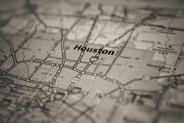 Houston Usa Mapa Viajes Fondo — Foto de Stock