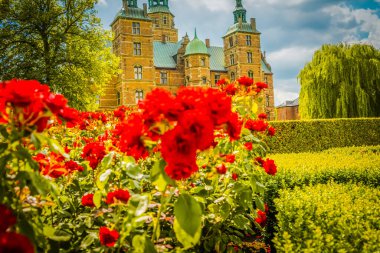 Kopenhag 'daki Güzel Rosenborg Kalesi