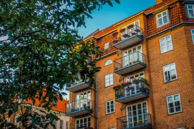 Kopenhag Şehri, Danimarka, İskandinavya. Güzel bir yaz günü