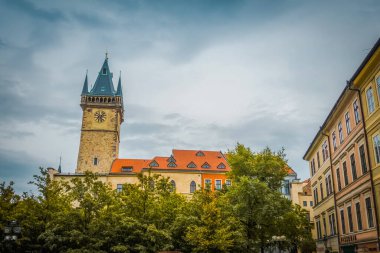Güz Prag 'ın güzel sokakları ve mimarisi