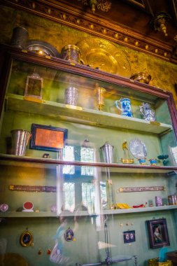 Kopenhag 'daki Rosenborg Kalesi' nin güzel odaları