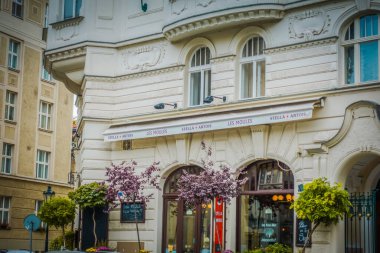 Güz Prag 'ın güzel sokakları ve mimarisi