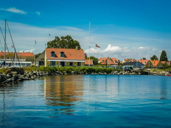Piękna Wioska Morska Danii — Zdjęcie stockowe