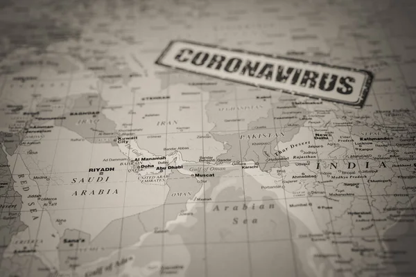 伊朗对Coronavirus Covid 19的危险 — 图库照片
