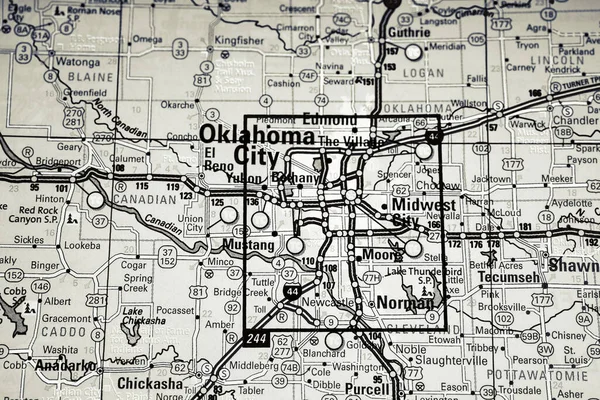 Pochodzenie Oklahoma City Usa Podróże — Zdjęcie stockowe