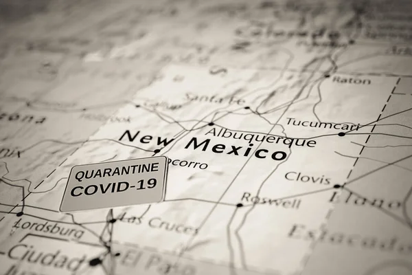 New Mexico state Covid-19 Quarantine background