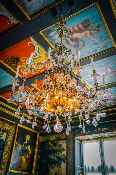 Kopenhag Daki Rosenborg Kalesi Nin Güzel Odaları — Stok fotoğraf