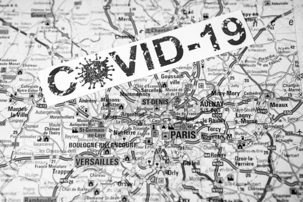 Paris Coronavirus Covid Quarantaine — Photo
