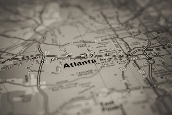 Atlanta Kartalla Tausta — kuvapankkivalokuva