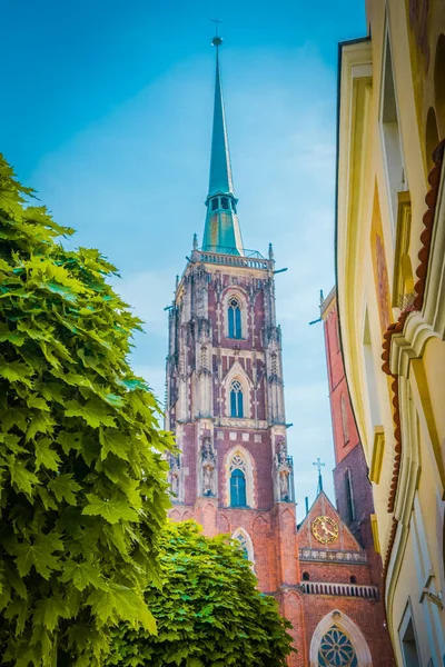 Maravillosa Arquitectura Iglesias Wroclaw — Foto de Stock
