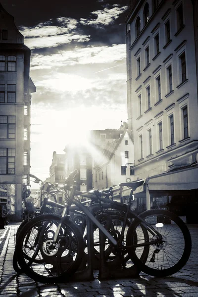 Rynek Centralny Wrocławiu Starymi Kolorowymi Domami — Zdjęcie stockowe