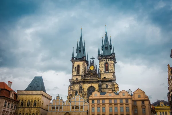 Prachtige Straten Architectuur Van Herfst Praag — Stockfoto