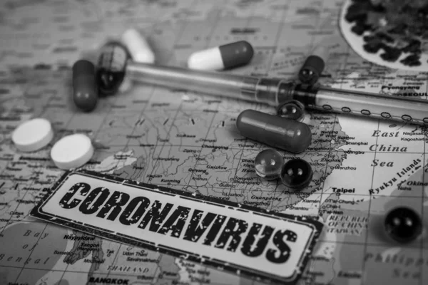 Coronavirus Kínai Járvány Veszélye — Stock Fotó
