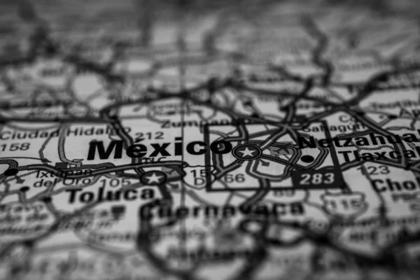 Mapa Viajes México — Foto de Stock