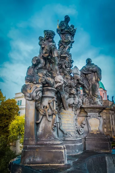 Ruas Bonitas Arquitetura Outono Praga — Fotografia de Stock