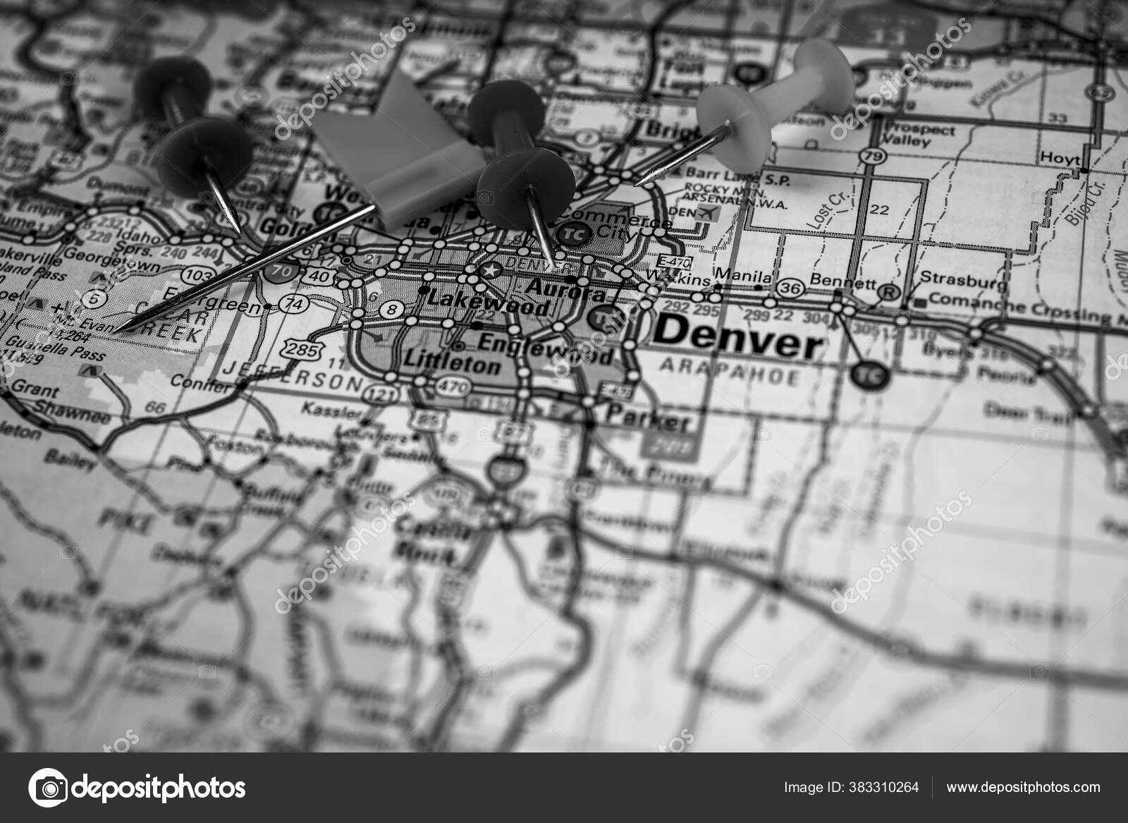 Denver Usa Map Travel Background Stock Photo by ©aallm 383310264