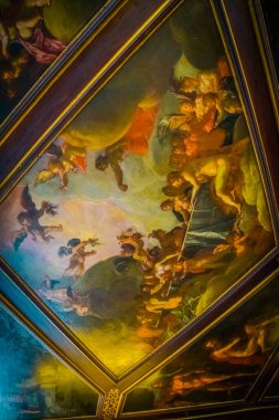 Kopenhag 'daki Rosenborg Kalesi' nin güzel odaları