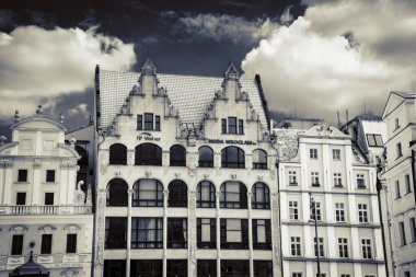 Wroclaw 'ın güzel, resimsi merkezi