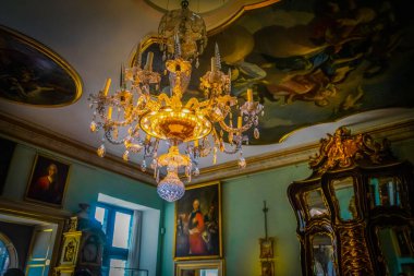 Kopenhag 'daki Rosenborg Kalesi' nin güzel odaları