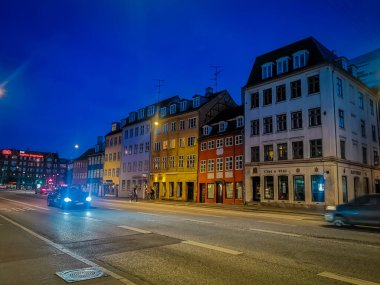 Kopenhag yazı. Güzel mimari seyahat geçmişi.