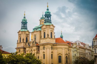 Güz Prag 'ın güzel sokakları ve mimarisi