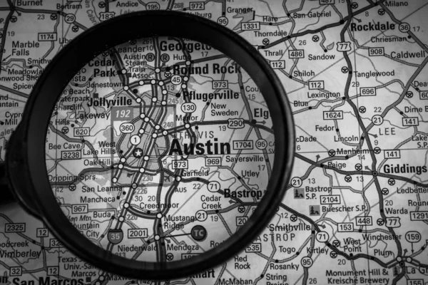 Austin Usa Mapa Viagens Fundo — Fotografia de Stock