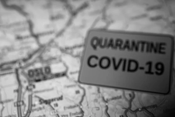 Oslo Coronavirus Covid Quarantine Background — Stock Photo, Image