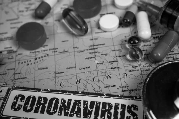 Coronavirus Απειλή Μιας Επιδημίας Από Την Κίνα — Φωτογραφία Αρχείου