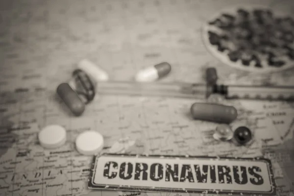 Coronavirus Menace Une Épidémie Provenance Chine — Photo