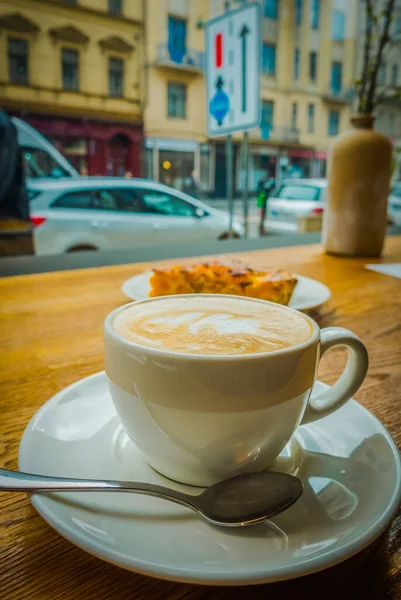 Petit Déjeuner Raffiné Prague Café Gâteau — Photo