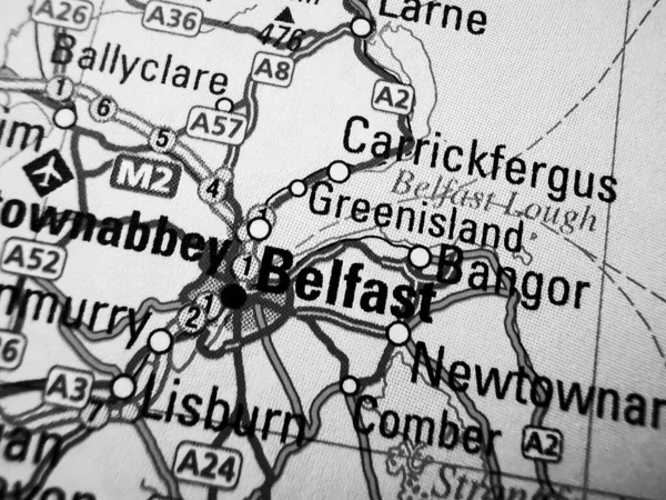 Belfast Európa Útiterve — Stock Fotó