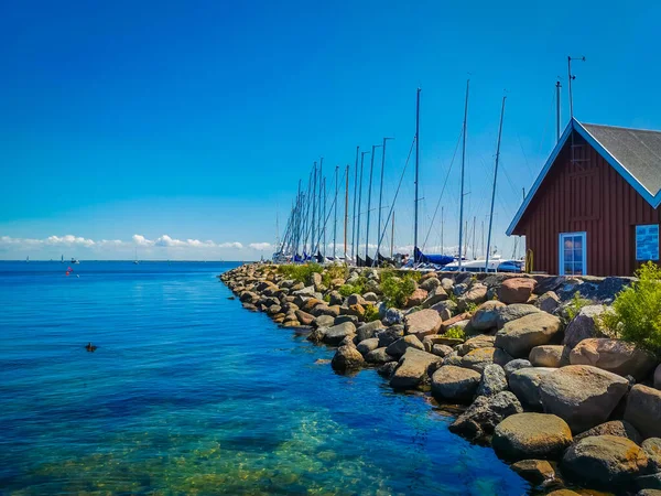 Bela Aldeia Marítima Dinamarca — Fotografia de Stock
