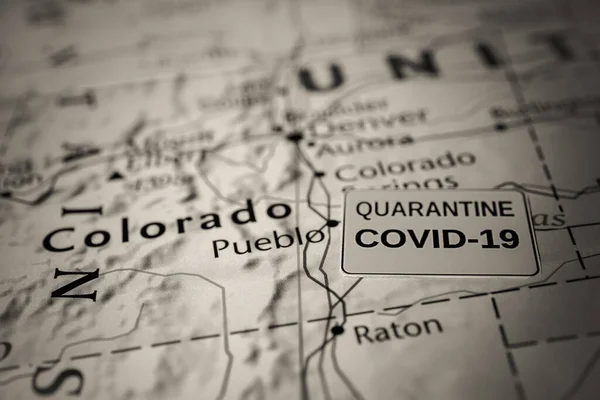 コロラド州Covid 19検疫背景 — ストック写真