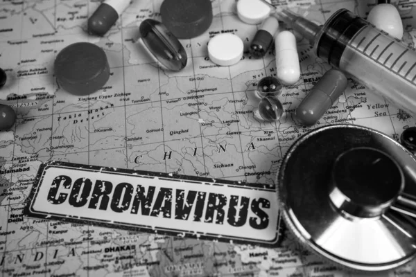 Coronavirus Απειλή Μιας Επιδημίας Από Την Κίνα — Φωτογραφία Αρχείου