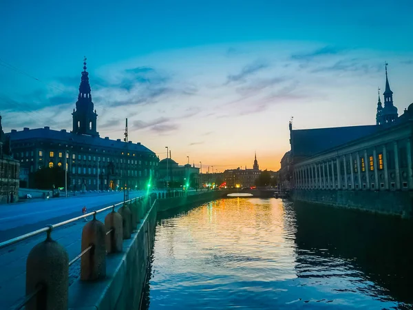 Copenhagen Lato Piękna Architektura Podróży Tło — Zdjęcie stockowe