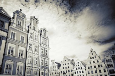 Wroclaw 'ın güzel, resimsi merkezi