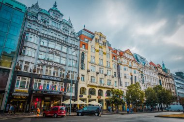 Güz Prag 'ın güzel sokakları ve mimarisi