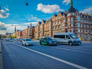 Kopenhag yazı. Güzel mimari seyahat geçmişi.