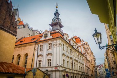 Güz Prag 'ın güzel sokakları ve mimarisi