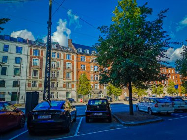 Kopenhag yazı. Güzel mimari seyahat geçmişi.