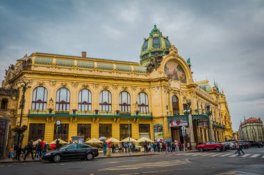 Güz Prag 'ın güzel sokakları ve mimarisi