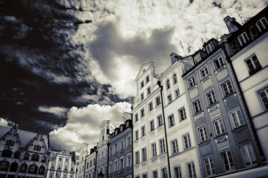 Wroclaw 'ın güzel, resimsi merkezi