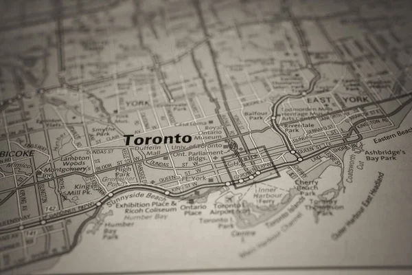 Toronto Canada Sfondo Della Mappa — Foto Stock