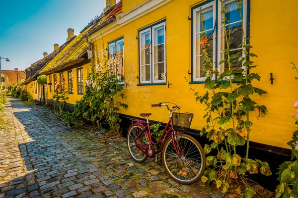 美丽的丹麦建筑在一个风景如画的村庄 — 图库照片