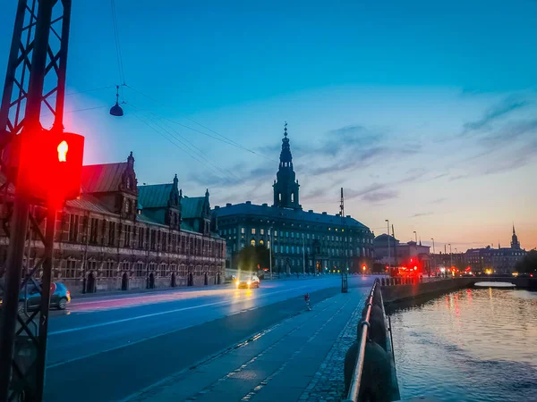 コペンハーゲン夏の美しい建築旅行の背景 — ストック写真